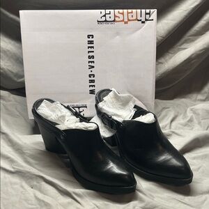 Chelsea Crew Black Mules for Women
